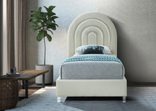 Load image into Gallery viewer, Rainbow Cream Velvet Twin Bed