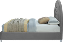 Load image into Gallery viewer, Rainbow Grey Velvet King Bed