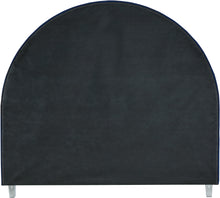 Load image into Gallery viewer, Rainbow Navy Velvet King Bed