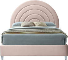 Load image into Gallery viewer, Rainbow Pink Velvet King Bed