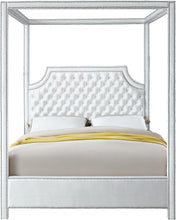Load image into Gallery viewer, Rowan White Velvet Queen Bed (3 Boxes)