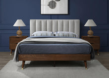 Load image into Gallery viewer, Vance Beige Linen Fabric King Bed (3 Boxes)