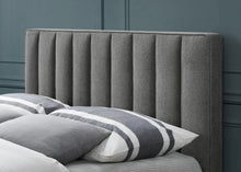 Load image into Gallery viewer, Vance Grey Linen Fabric Queen Bed (3 Boxes)