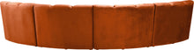 Load image into Gallery viewer, Infinity Cognac Velvet 4pc. Modular Sectional