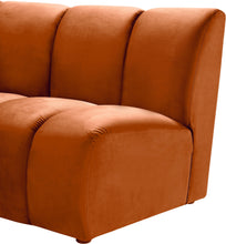 Load image into Gallery viewer, Infinity Cognac Velvet 4pc. Modular Sectional