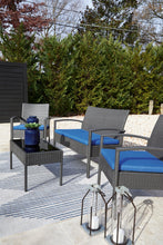 Load image into Gallery viewer, Alina Outdoor Love/Chairs/Table Set (Set of 4)