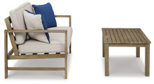 Load image into Gallery viewer, Fynnegan Outdoor Loveseat with Table (Set of 2)