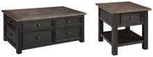 Load image into Gallery viewer, Tyler Creek 2-Piece Table Package