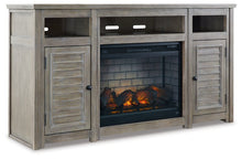 Load image into Gallery viewer, Moreshire 72" TV Stand with Electric Fireplace