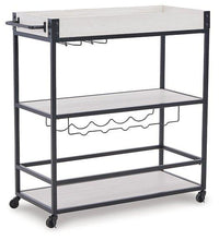 Load image into Gallery viewer, Bayflynn White/Black Bar Cart image