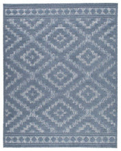 Load image into Gallery viewer, Finnwell Blue 7'10" x 9'10" Rug image