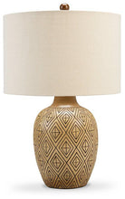 Load image into Gallery viewer, Jairgan Tan/Black Table Lamp (Set of 2) image