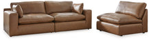 Load image into Gallery viewer, Emilia Caramel 3-Piece Sectional Sofa image