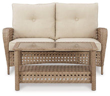 Load image into Gallery viewer, Braylee Outdoor Loveseat with Table (Set of 2) image