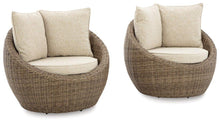 Load image into Gallery viewer, Danson Beige Swivel Lounge with Cushion (Set of 2) image