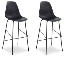 Load image into Gallery viewer, Forestead Black Bar Height Bar Stool (Set of 2) image