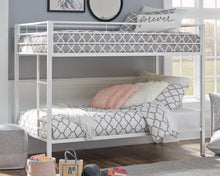 Load image into Gallery viewer, Broshard Twin over Twin Metal Bunk Bed image