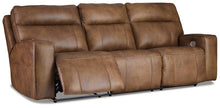 Load image into Gallery viewer, Game Plan Caramel Power Reclining Sofa image