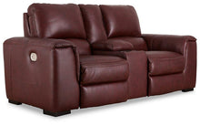 Load image into Gallery viewer, Alessandro Garnet Power Reclining Loveseat with Console image
