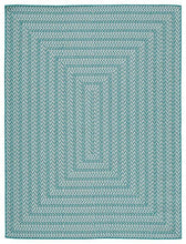Load image into Gallery viewer, Atlow Aqua/Ivory 5'3" x 7' Rug image