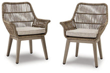 Load image into Gallery viewer, Beach Front Beige Arm Chair with Cushion (Set of 2) image