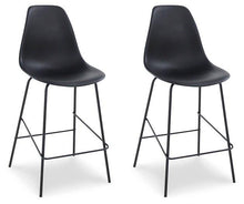 Load image into Gallery viewer, Forestead Black Counter Height Bar Stool (Set of 2) image