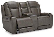 Load image into Gallery viewer, Card Player Smoke Power Reclining Loveseat image