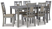 Load image into Gallery viewer, Jayemyer Charcoal Gray Dining Table and Chairs (Set of 7) image