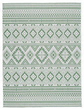 Load image into Gallery viewer, Kierick Green/Cream 5'3" x 7' Rug image