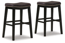 Load image into Gallery viewer, Lemante Dark Brown Bar Height Bar Stool image