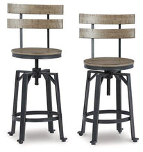Load image into Gallery viewer, Lesterton Light Brown/Black Counter Height Bar Stool image