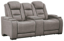 Load image into Gallery viewer, The Man-den - Pwr Rec Loveseat/con/adj Hdrst image