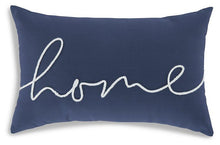 Load image into Gallery viewer, Velvetley Navy/White Pillow image