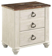 Load image into Gallery viewer, Willowton - Two Drawer Night Stand image