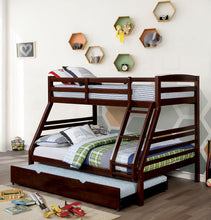 Load image into Gallery viewer, Elaine Wire-Brushed Warm Gray Twin/ Full Bunk Bed image