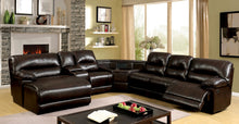Load image into Gallery viewer, GLASGOW Brown Sectional w/ Wedge Table image