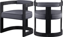Load image into Gallery viewer, Regency Grey Velvet Dining Chair image