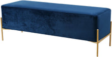 Load image into Gallery viewer, Isla Navy Velvet Bench image