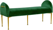Load image into Gallery viewer, Owen Green Velvet Bench image