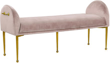 Load image into Gallery viewer, Owen Pink Velvet Bench image