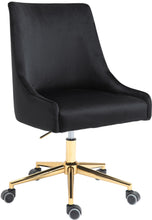 Load image into Gallery viewer, Karina Black Velvet Office Chair image