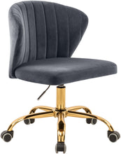 Load image into Gallery viewer, Finley Grey Velvet Office Chair image