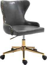 Load image into Gallery viewer, Hendrix Grey Faux Leather Office Chair image