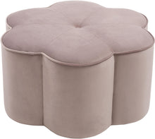 Load image into Gallery viewer, Daisy Pink Velvet Ottoman image
