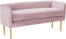 Load image into Gallery viewer, Audrey Pink Velvet Bench image