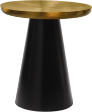 Load image into Gallery viewer, Martini Brushed Gold/Matte Black End Table image