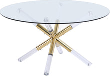 Load image into Gallery viewer, Mercury Acrylic/Gold Coffee Table image