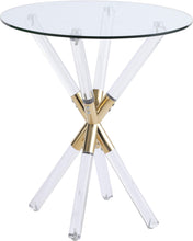 Load image into Gallery viewer, Mercury Acrylic/Gold End Table image
