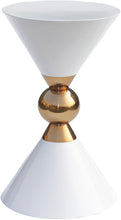 Load image into Gallery viewer, Malia White / Gold End Table image