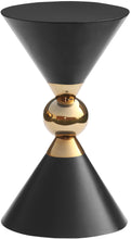 Load image into Gallery viewer, Malia Black / Gold End Table image